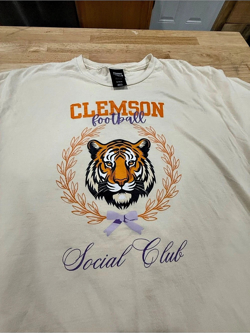 Old School Vintage Clemson Football Social Club Graphic Tee XL